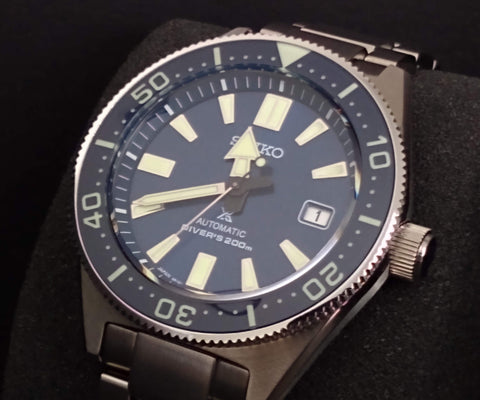 LCBI Exclusive-Seiko SPB053J1 "62MAS" with Lumed Sapphire Bezel Insert- Blue Dial