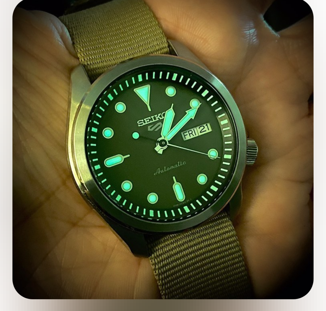 Seiko 5 Sports SRPE51/53/55/57/58/60/61/63/67/69 Black Brushed