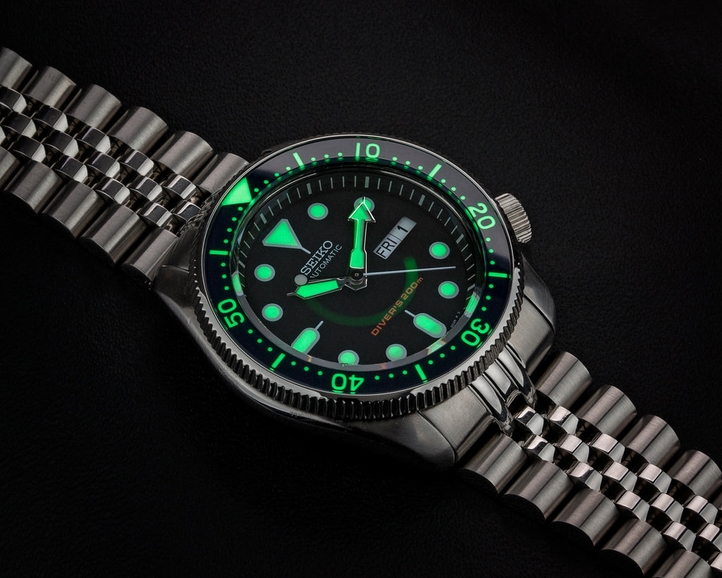 Lumed Ceramic Bezel Skx Sapphire Bezel Insert SKX
