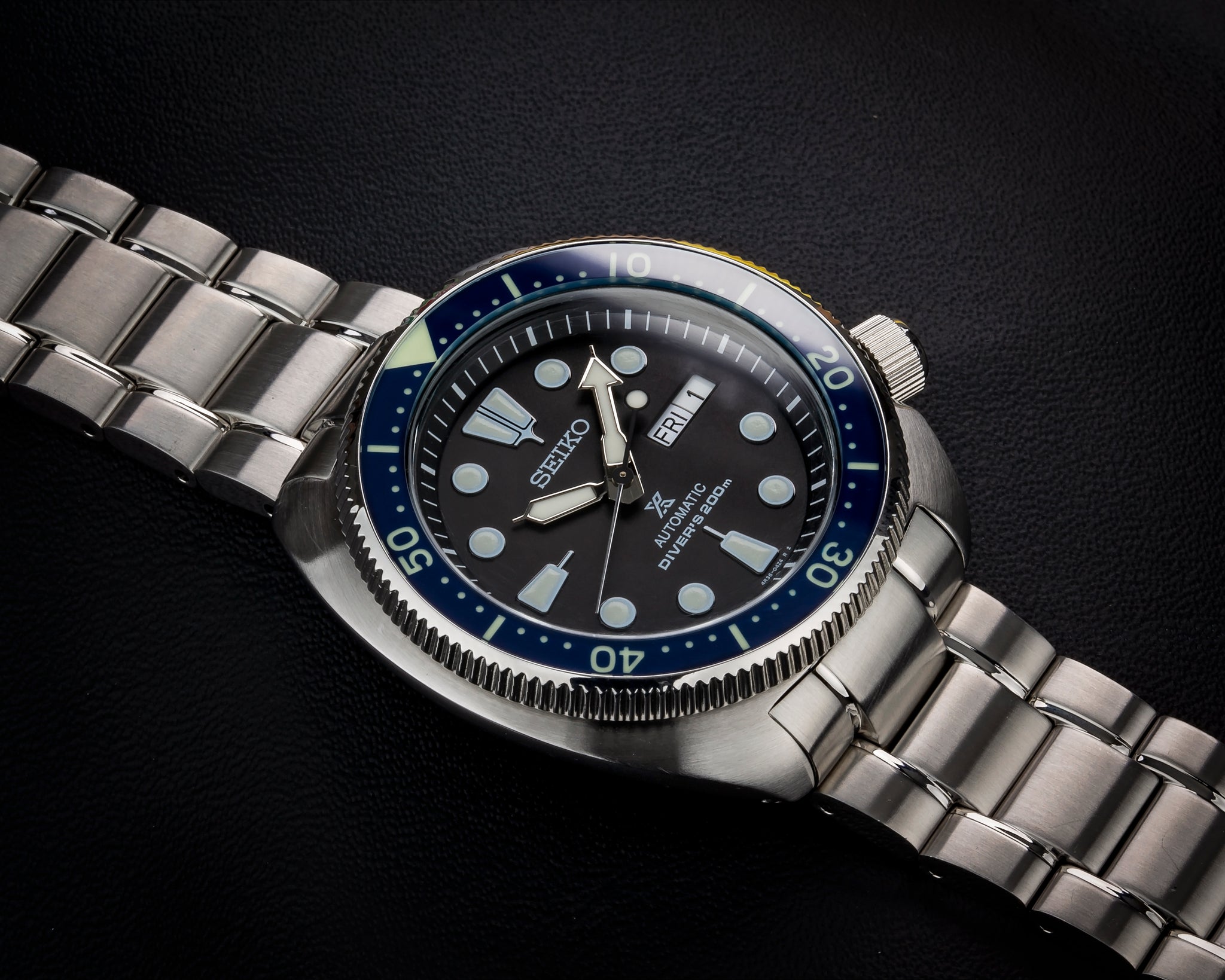 Seiko Custom Bezel Insert Turtle