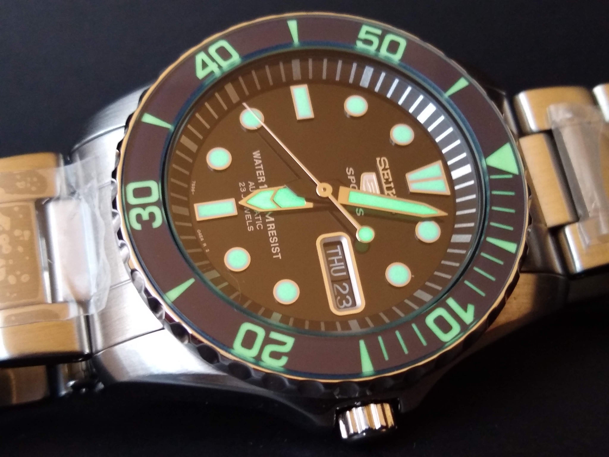 Seiko Sea Urchin (SNZF15/SNZF17) Lumed Sapphire Bezel Insert