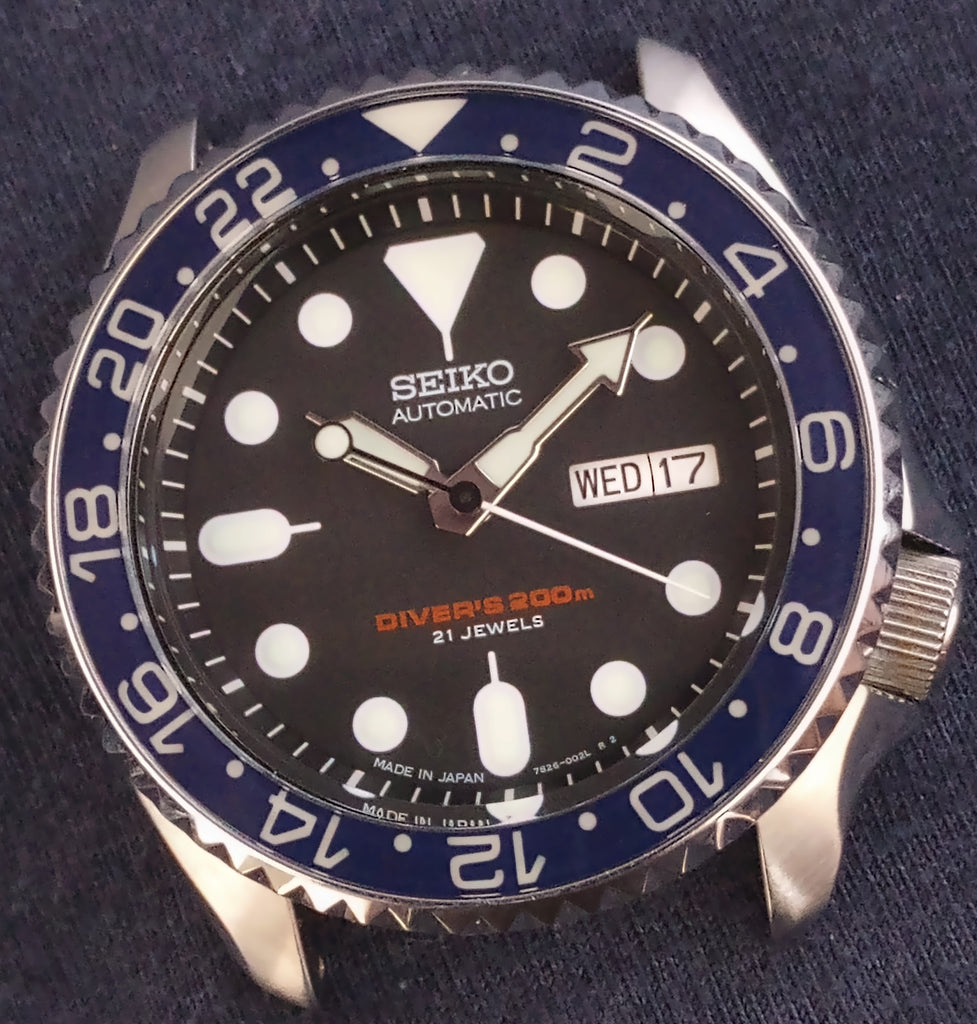 38mm Ceramic Bezel Insert For SKX007 – Super Lumed Sloping Design (Green/Blue/Black, Sub Style)