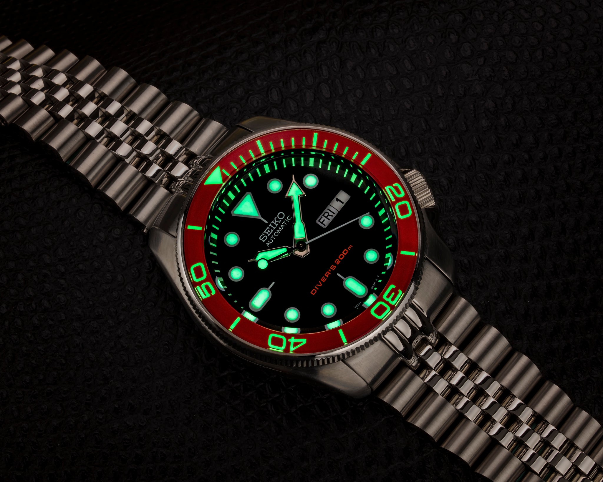 Seiko skx flat bezel insert sale